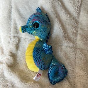💕 Preloved Ty Beanie Boo “Neptune” Seahorse 💕
